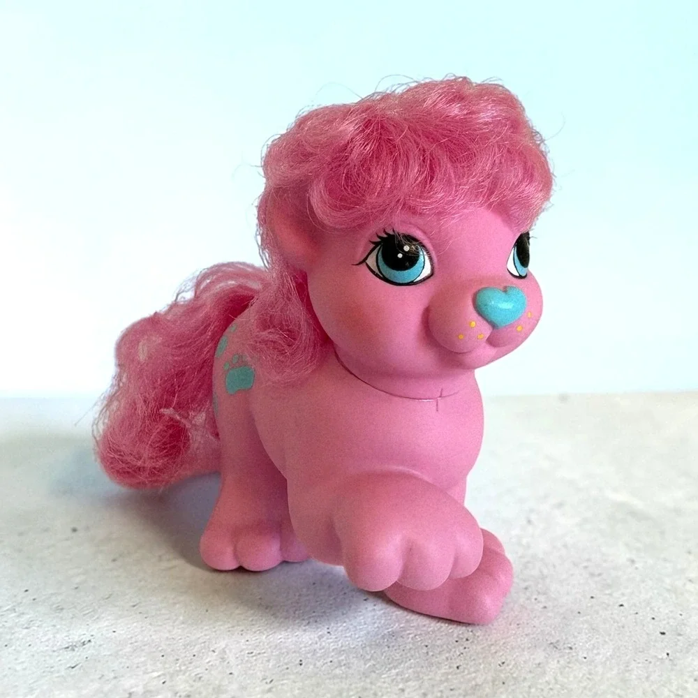 Vintage‎ 1987 Hasbro My Little Pony Friends Kingsley the Lion Pink Figure G1 Toy